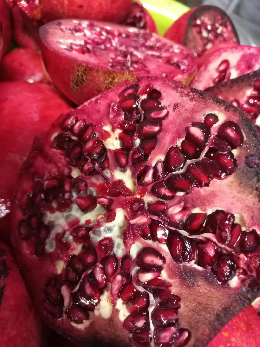 pomegranate cut